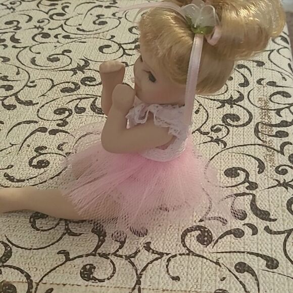 Adorable Pink Porcelain Ballerina Doll - Picture 2 of 10